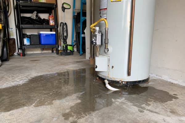 Water heater leaking in garage